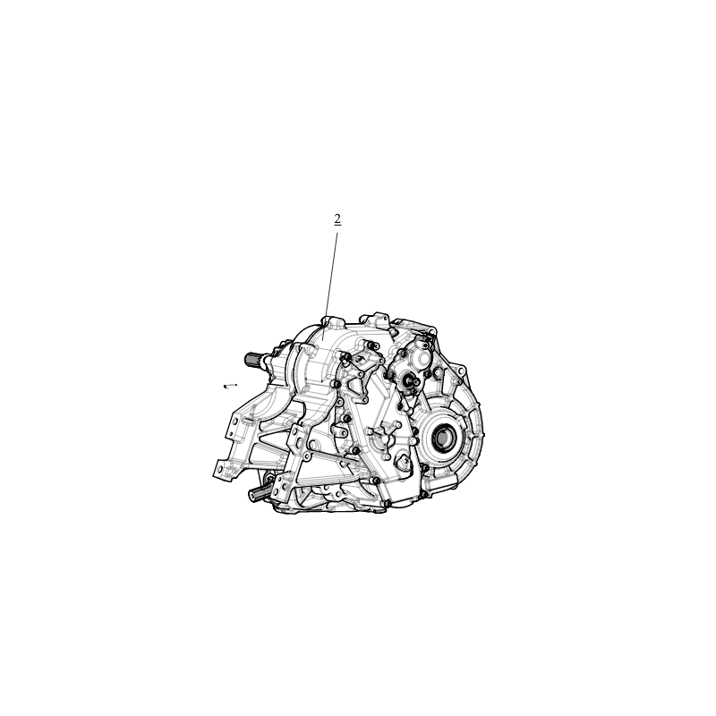 Segway UTV GEARBOX COMPONENT(WITH DIFF) - Partnr: E02F00000004