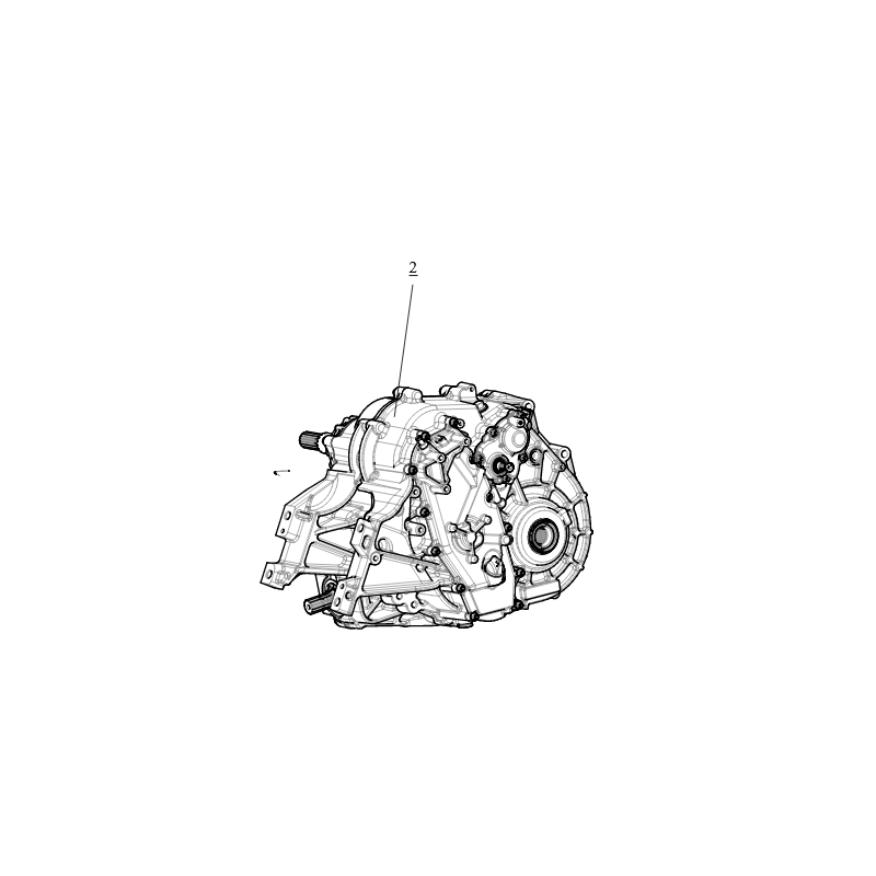 Segway SSV GEARBOX COMPONENT(WITH DIFF) - Partnr: E02F00000003