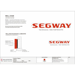 Segway logo Outdoor luminous word 3m - Partnr: AM1R32060001