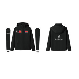 Segway Solid black all-in-one jacket L - Partnr: AM1R21013L00