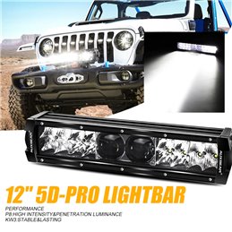 Auxbeam 5D-PRO Off Road Led Light Bar 14inch 100W 12000LM Spot Beam 