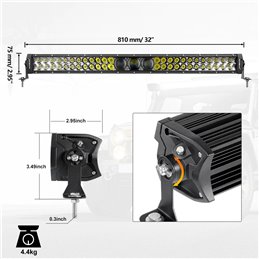 Auxbeam 5D-PRO Off Road Led Light Bar 32inch/810mm 270W 33000LM Spot Beam 