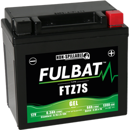 Fulbat battery  FTZ7S GEL  12Volt  Capacity:6Ah  CCA:130Amp  L:113 W:70 H:105   P/N:550635  Polarity: - / +