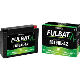 Fulbat battery  FB16AL-A2 GEL  12Volt  Capacity:16Ah  CCA:210Amp  L:205 W:70 H:162   P/N:550948  Polarity: -/+